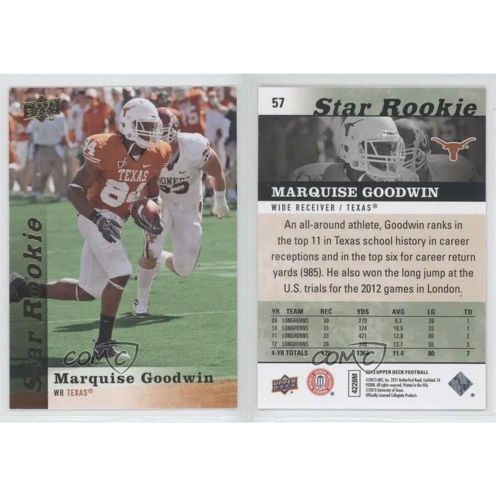 2013 Upper Deck Star Rookie Marquise Goodwin #57 Rookie RC